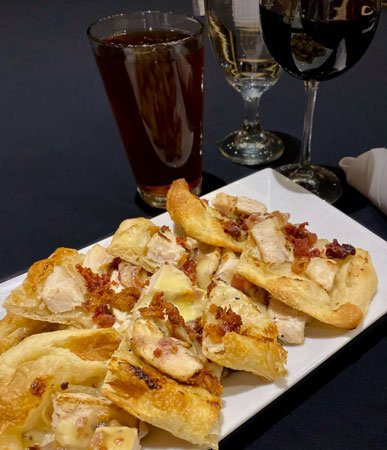 Chicken bacon ranch flatbread