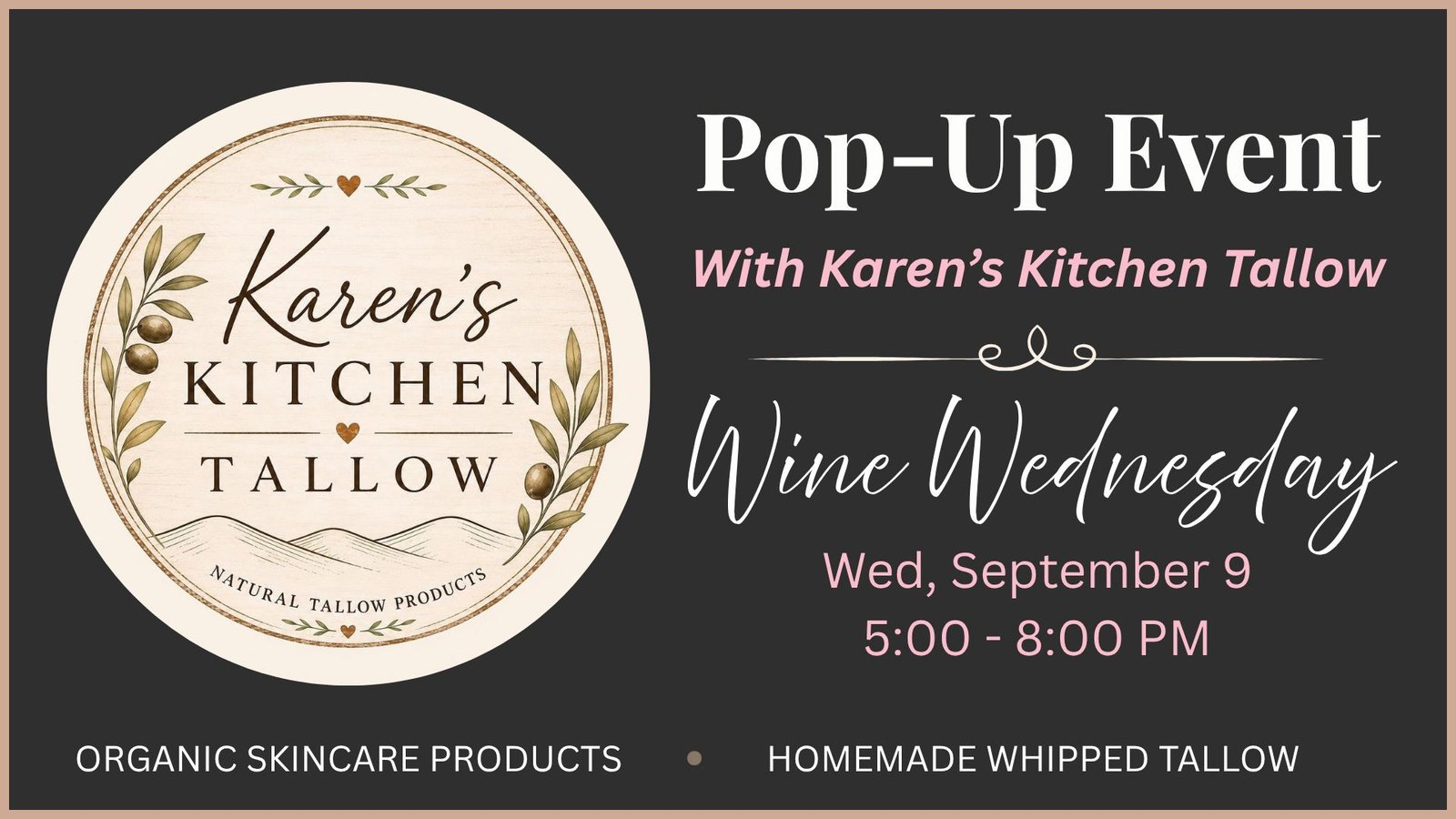 Karen's Kitchen Tallow Pop-Up event artwork
