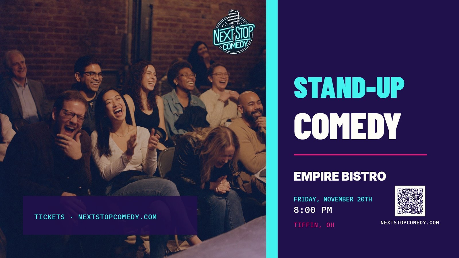 Next Stop Comedy at Empire Bistro event artwork