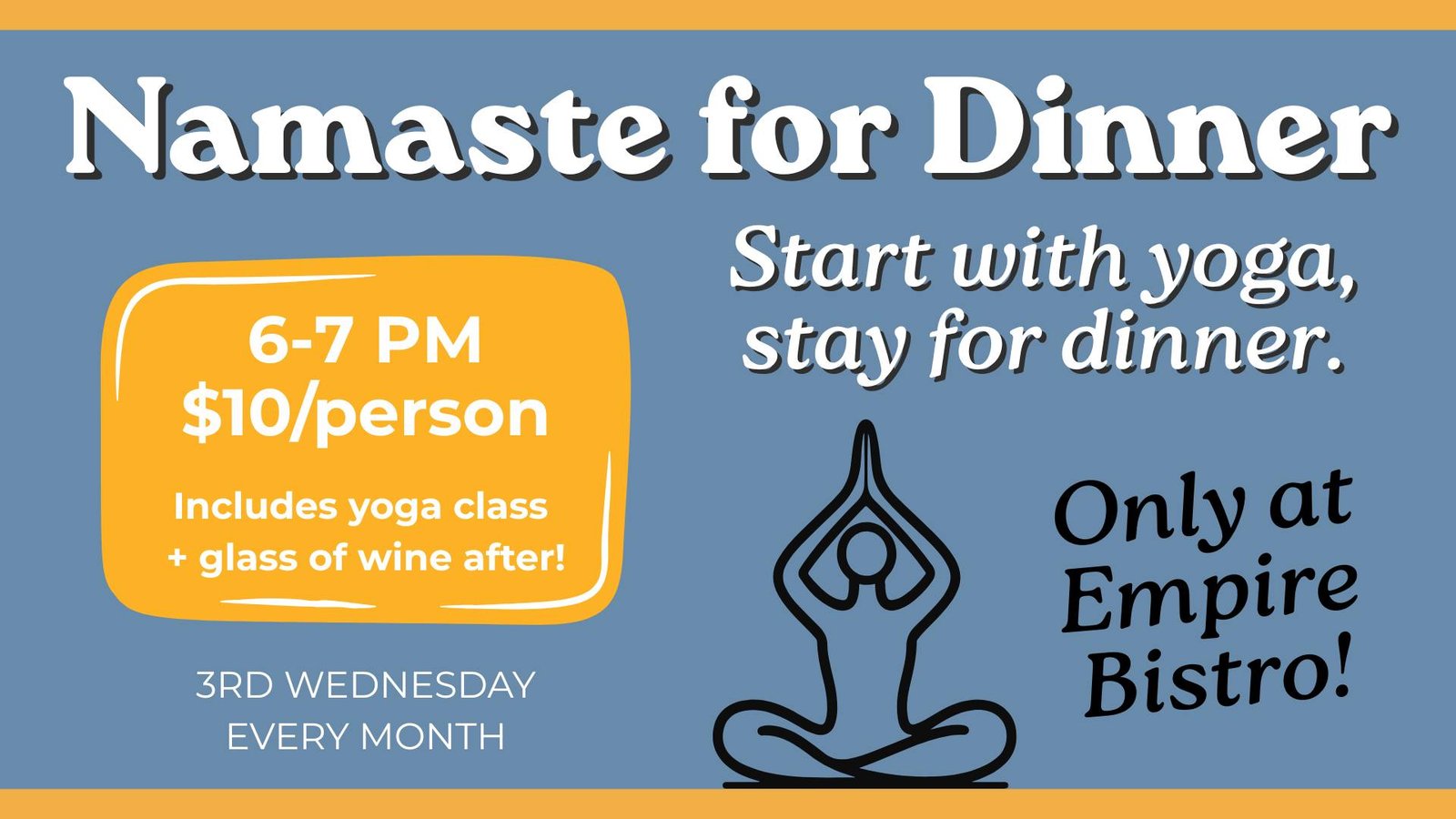 Namaste...for Dinner event artwork